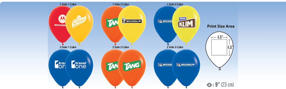 Promoadline 9 inch latex balloons