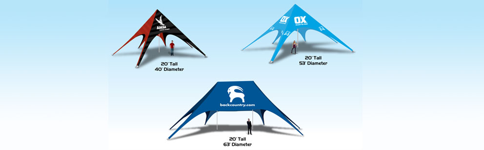 Promoadline promo star tents